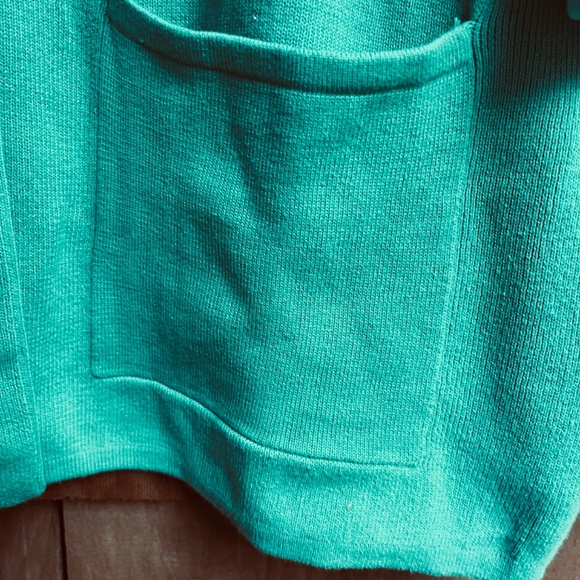 Bob Mackie Womens 3XL Green Embroidered Dream Catcher Button Cardigan Sweater - Picture 5 of 9